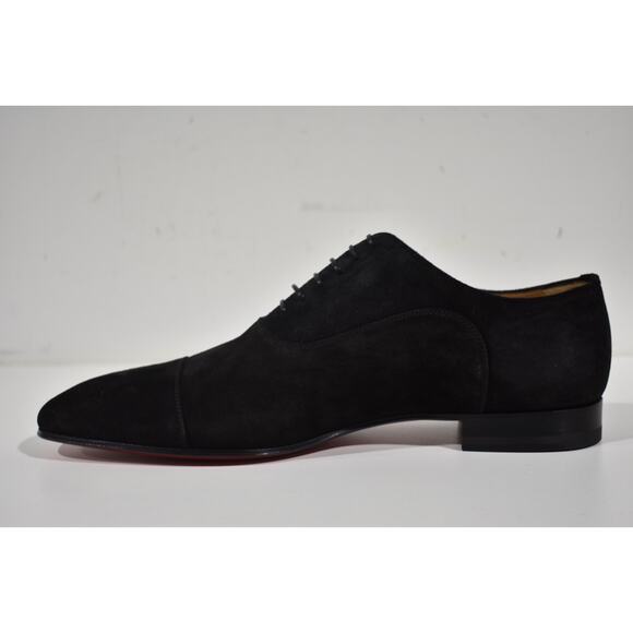 Christian Louboutin Greggo Flat Black Suede Lace Up Oxford Dress Loafer 40 7 main image 7